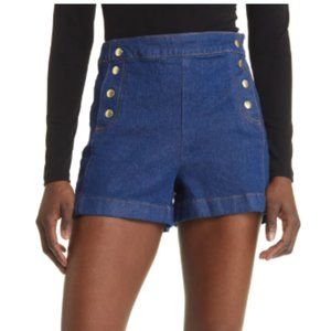 Frame Sailor Snap Short- Denim
